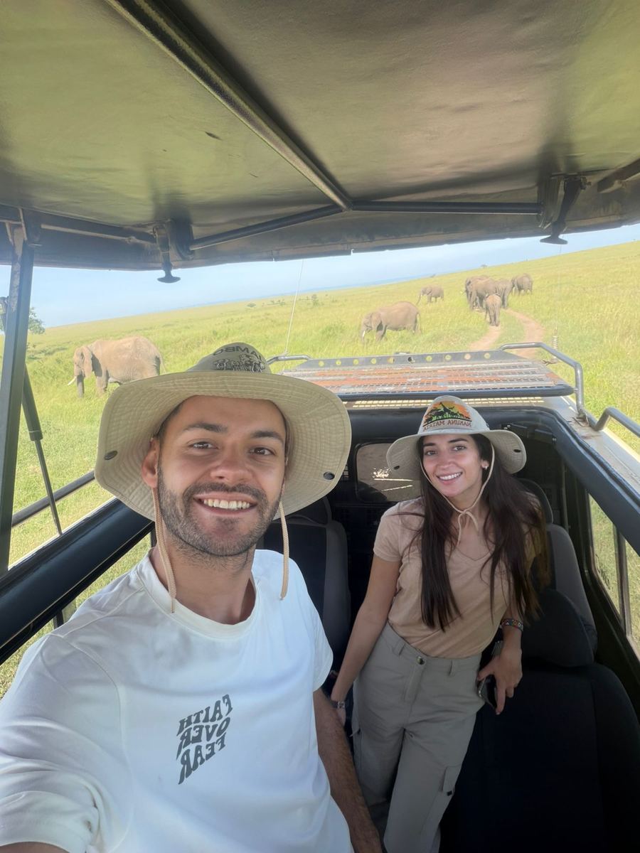 Ignacio y Melany en Kenia y Tanzania